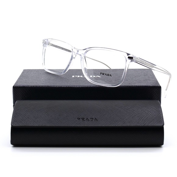 NEW PRADA PR 14WV 2AZ1O1 CRYSTAL AUTHENTIC EYEGLASSES FRAME - Picture 6 of 15